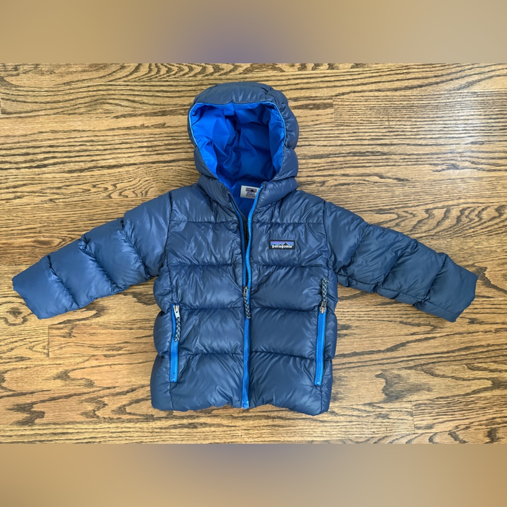 Patagonia Hi-Loft Down Sweater Jacket, Navy, 3T